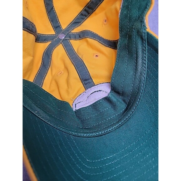 Reebok Green Bay Packers Hat Strapback NFL On Field Yellow Embroidered Cotton - Picture 8 of 11